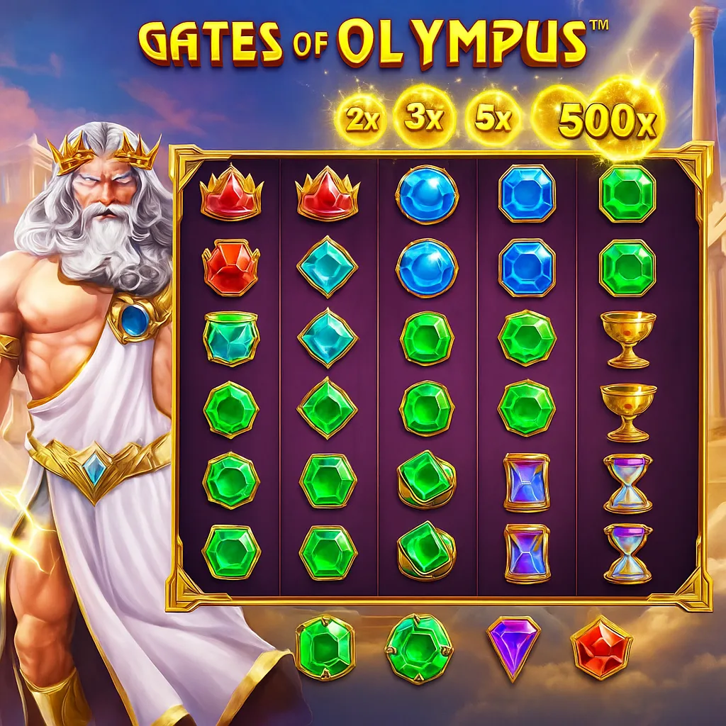 SkyHills Casino - Gates of Olympus Slot Game - Machines à Sous Mythologiques