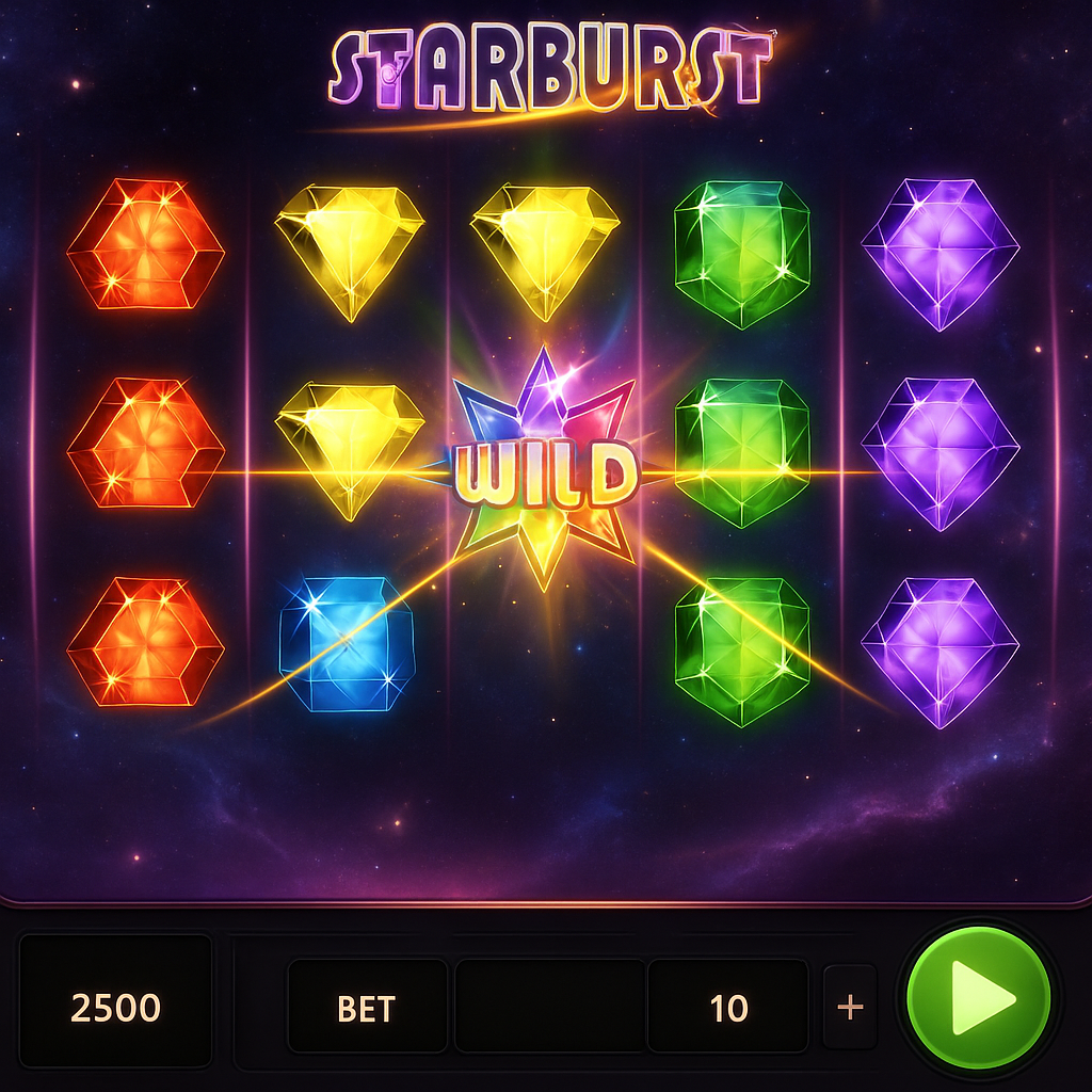 SkyHills - Starburst Slot Game - NetEnt