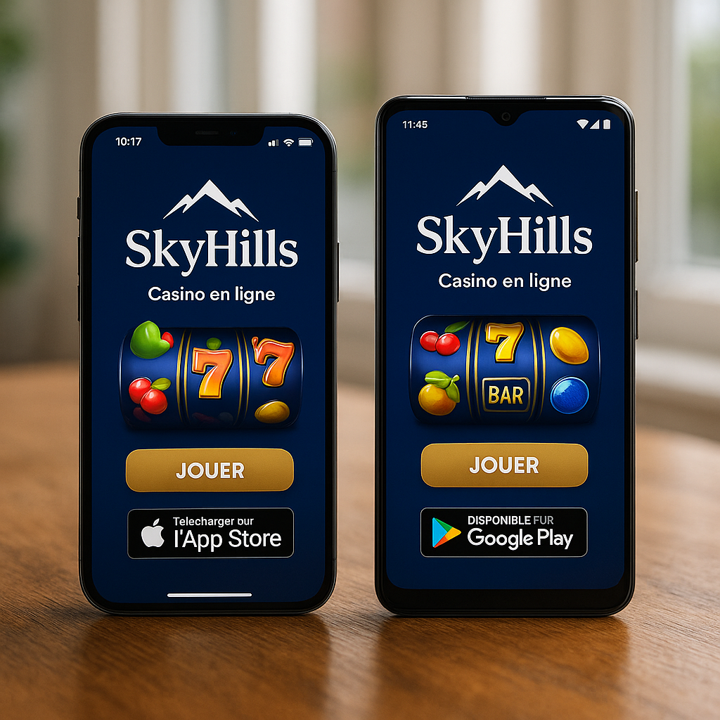 SkyHills Casino - Applications Mobiles - iOS et Android
